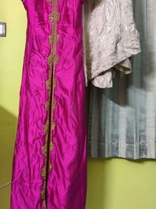 Long Cut Gown With Skirt