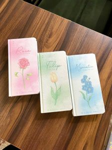 Retro Shimmer Hard Bound Diary - ( 1pc )
