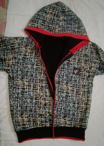 Patterned Hoodie Jacket