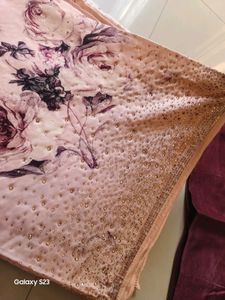 ♥️Dusty Pink Highly Expensive Heavy Work Saree