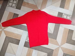 Red Turtleneck Sweater