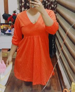 Mango - orange dress