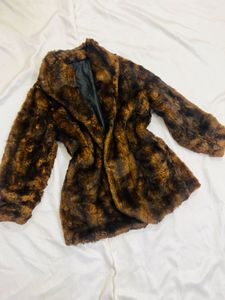 Faux Fur Brown Coat