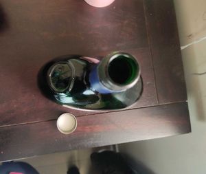 Decorative Green Glass Bottle 🍾🍾