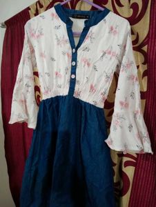 A Line Wear , Floral Dress, Midi Frock