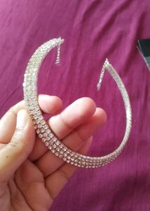 Diamond Silver Plated Alloy Choker