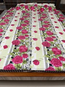 Floral Print single bed bedsheet with pillow