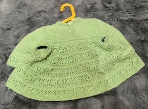 Hand Knitted and Embroidered Dress