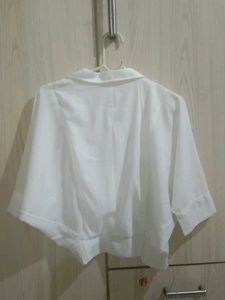 White Short Sleeve Blouse