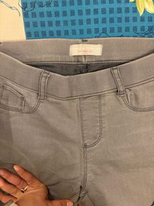 Skinny Grey Jeggings With Pockets | Brand New