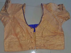 Elegant blue Embroidered saree