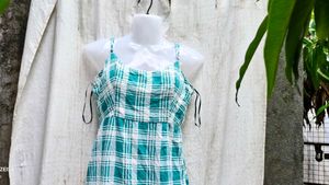 16296. Cute Plaid Mini Dress