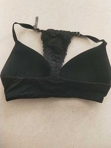 34D Black Lace Detail Bra