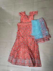 ghagra choli with duppata fully stitched