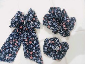 Floral Hair Accessories Set