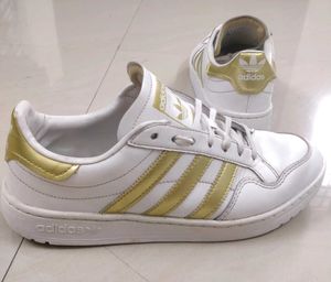 Adidas White Golden Sneakers
