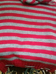 Striped Red &amp; Grey Sweater