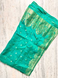 Green Banarasi Dupatta