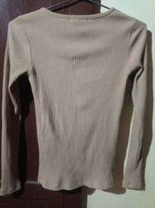 Cute Cutout Long Sleeve Top