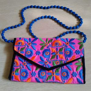 Embroidery Sling Handbag