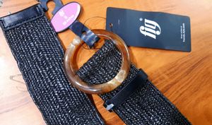 Black Woven Belt