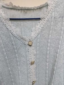 Vintage Blue Lace Cardigan
