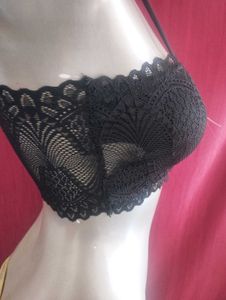 081 - Lace Net Bra Removable Cup