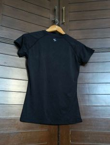 Xexymix Women Black Sporty Tshirt