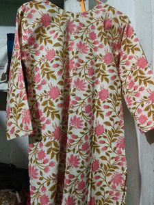 Floral Print Kurta