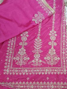 Beautiful Embroidered Crepe Suit