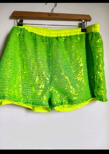 🎁Buy 2, Get 1 Free🎁  Sequin Neon Green Shorts