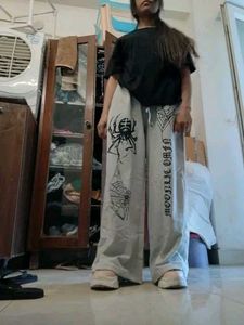 Spider Web Graphic Sweatpants