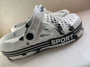 Sporty White Clogs