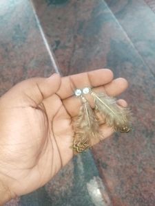 Boho Feather Dangle Earrings