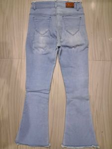 blue denim bootcut jeans