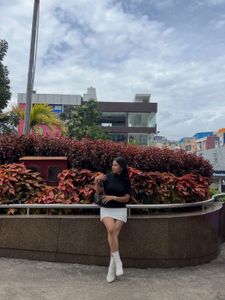 Black & White Mini Skirt