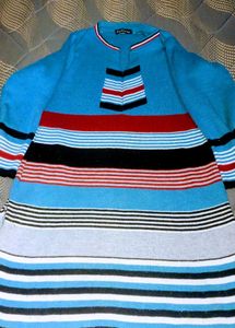Blue Striped Tunic Dress