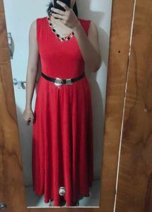 Red Gown Party Wear