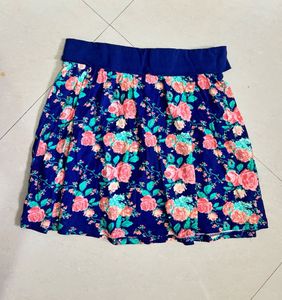 Red Polka Dot and floral  Skirt