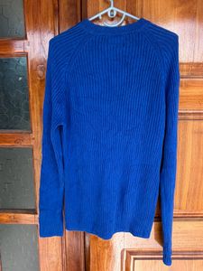 Zara Blue Long Sleeve Knit Sweater