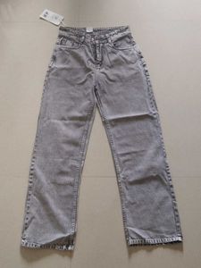 H&M Light  Grey Baggy Jeans