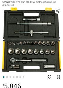 Stanley RATCHET bit Set CRV (Chrome Vanadium Steel