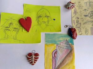 Red Heart Pendant Charm