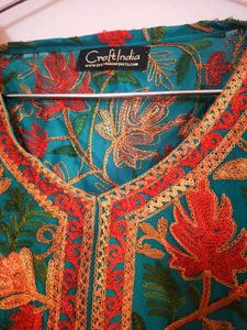 Heavy Embroidered kurti Kashmir