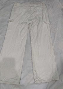 White Cargo Pants