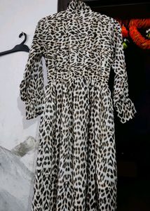 Lightly Tiger Print Lightest Brown One Piece