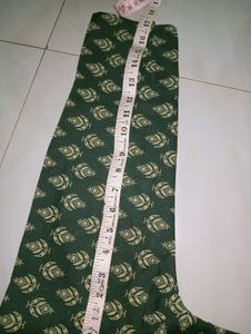 Decent Dark Green Kurti N Pant Set