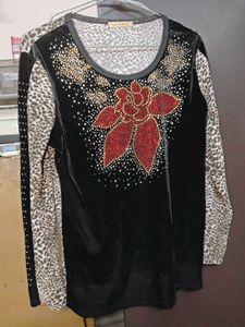 Chic Velvet Partywear Top – Bust Size 38