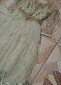 Heavy  Green Ball Gown