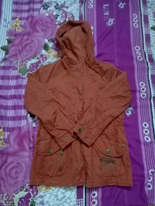Brown Hooded Jacket